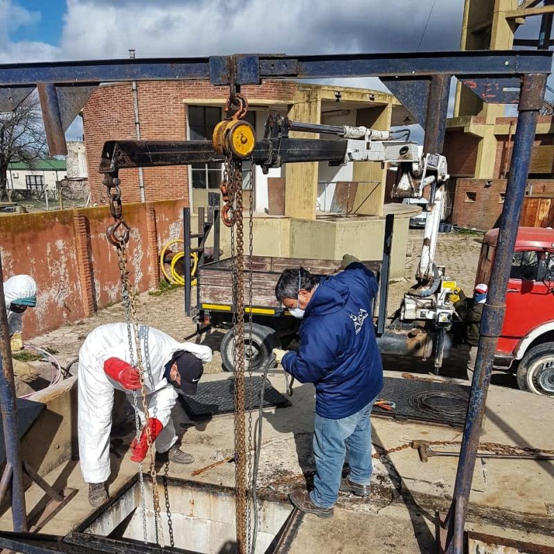 Reemplazo de bomba cloacal en General La Madrid