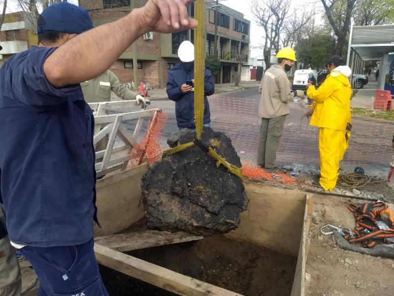 La Plata: desobstrucciones cloacales sobre Avenida 32 entre 1 y 3