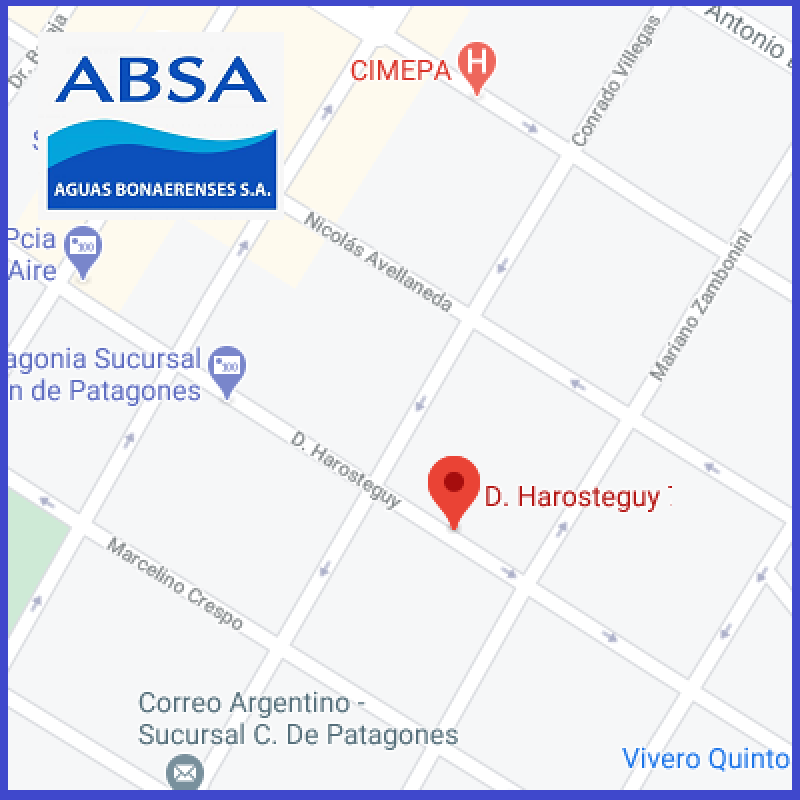 Patagones: reparación de una cañería de agua