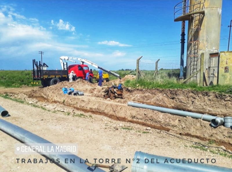 General La Madrid: terminaron los trabajos y comienzan  a funcionar las perforaciones