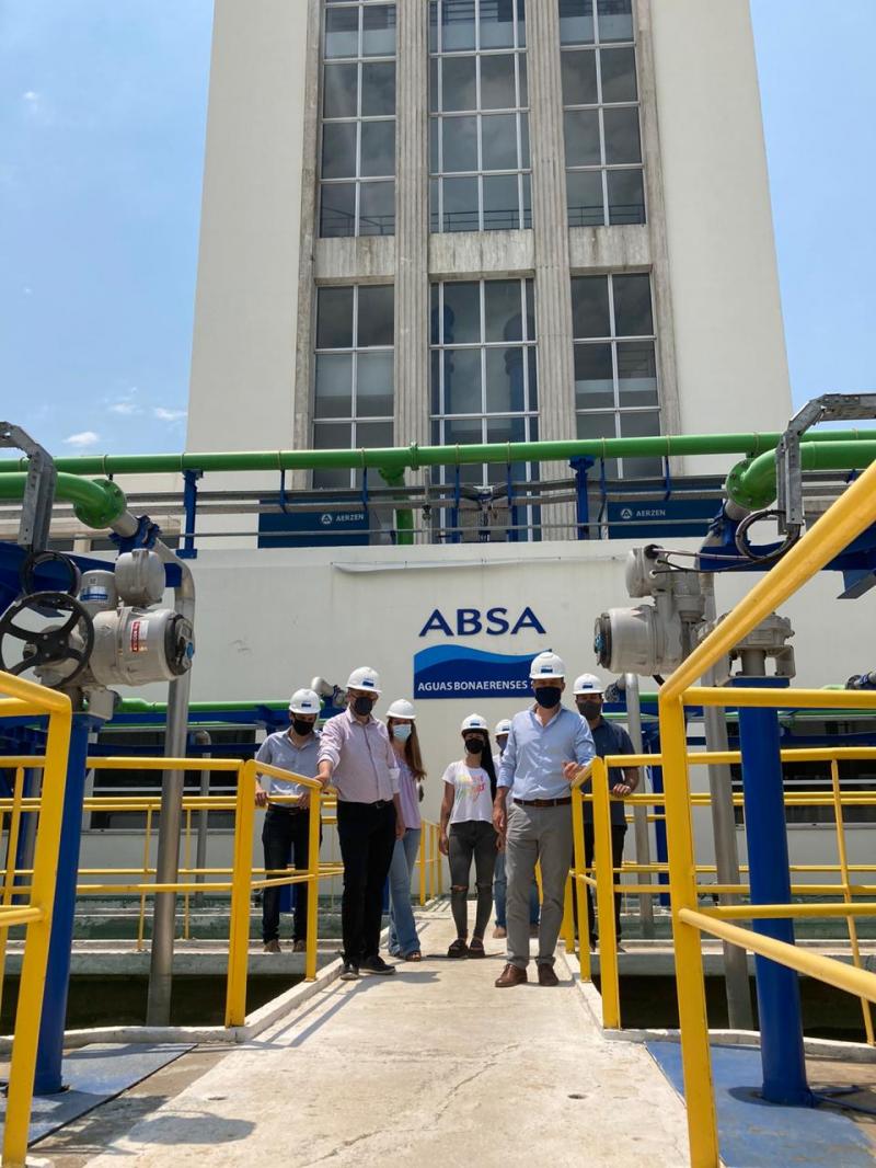 El presidente de ABSA, funcionarios provinciales y ediles de La Plata recorrieron la Planta Potabilizadora