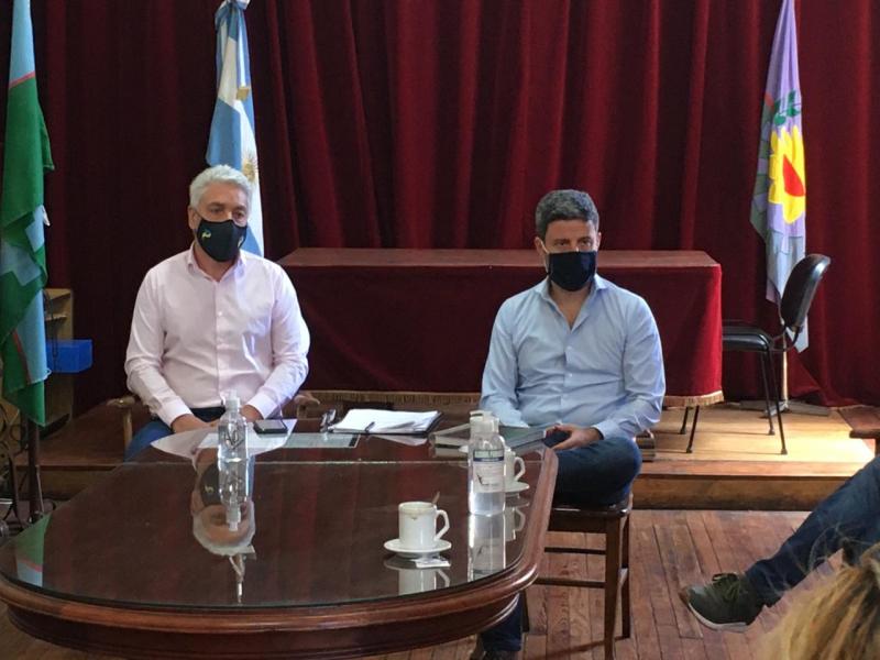 El Intendente de Patagones recibió al Presidente de ABSA y al Subsecretario de Recursos Hídricos de la Provincia