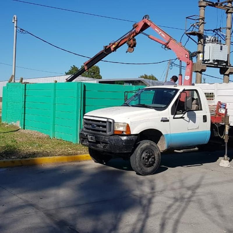 Punta Lara: se reemplaza un motor en el rebombeo de agua