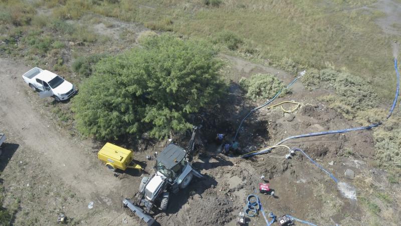 Ingeniero White:  Concluyeron los trabajos de reparación sobre el acueducto