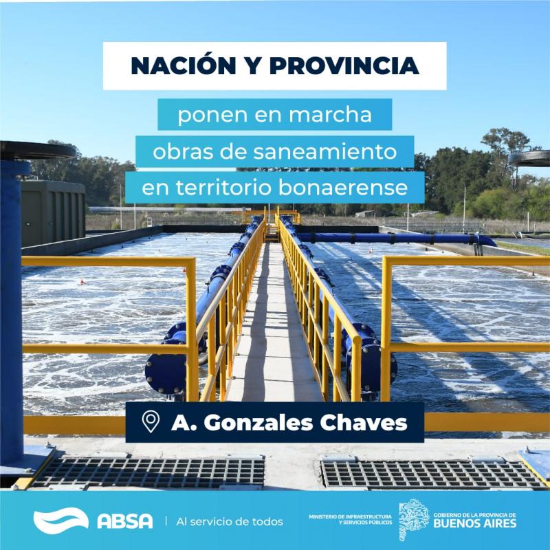 Con una inversión de $ 240 millones, ABSA acondicionará y ampliará la Planta Depuradora en Gonzales Chaves