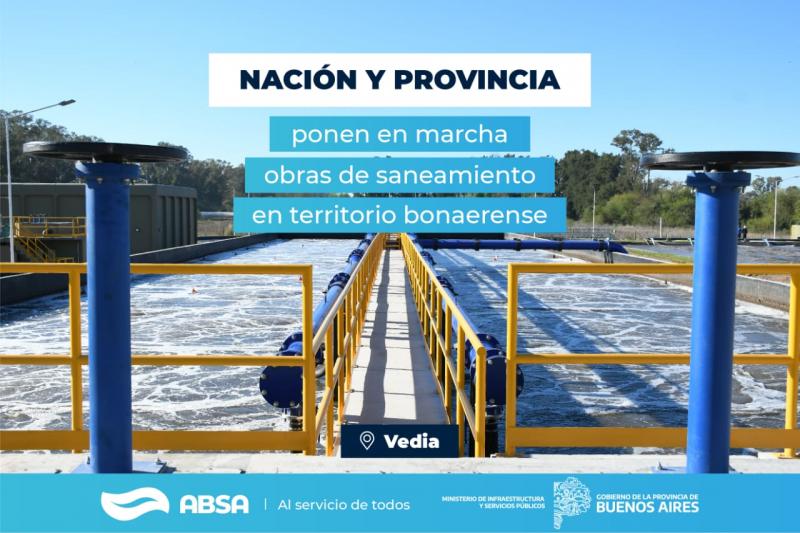 Con una inversión de $ 240 millones, ABSA construirá una Planta Depuradora en Vedia