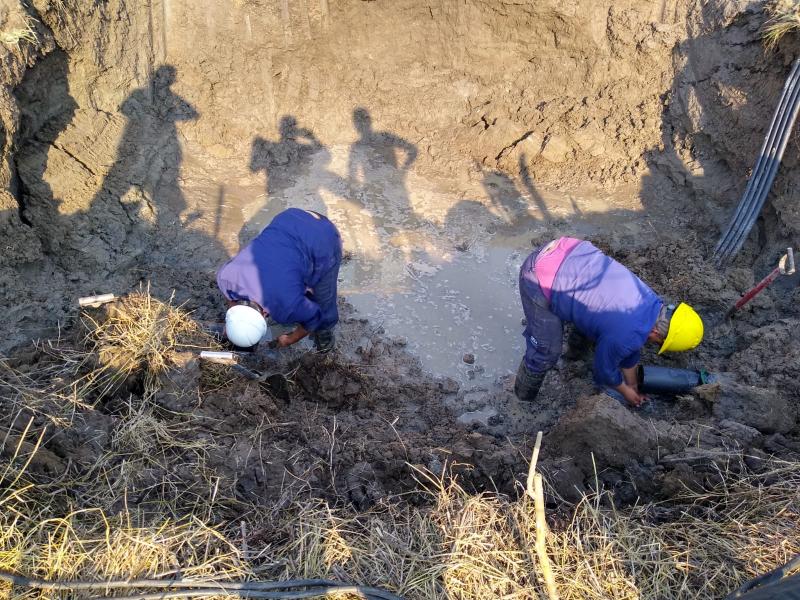 Finalizó la reparación del acueducto y se programó la limpieza de la cisterna enen General Lavalle