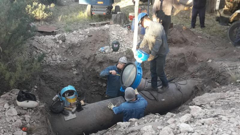 ABSA instaló nueva válvula en la Planta Potabilizadora Grünbein