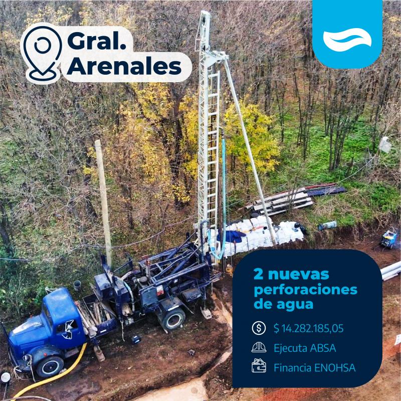 ABSA ejecuta obras de agua que benefician a todos los vecinos y vecinas de General Arenales