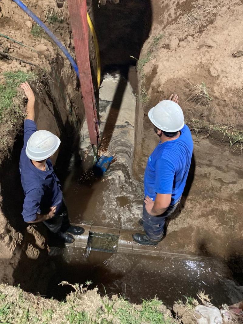 Finalizaron los trabajos programados sobre la red de agua de General Arenales