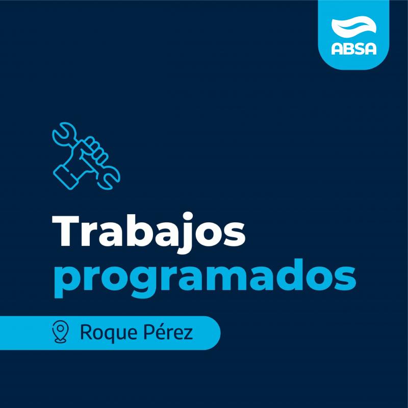 Mejoras en la red de agua de Roque Pérez
