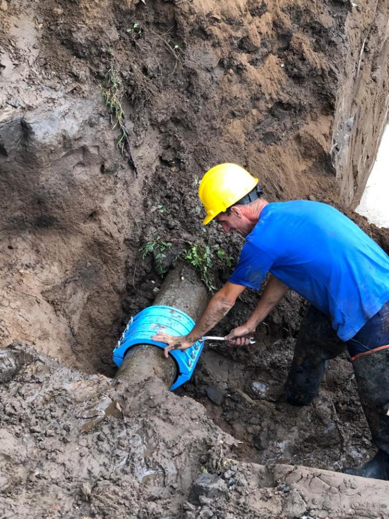 Finalizó la reparación de la red de agua en Bragado