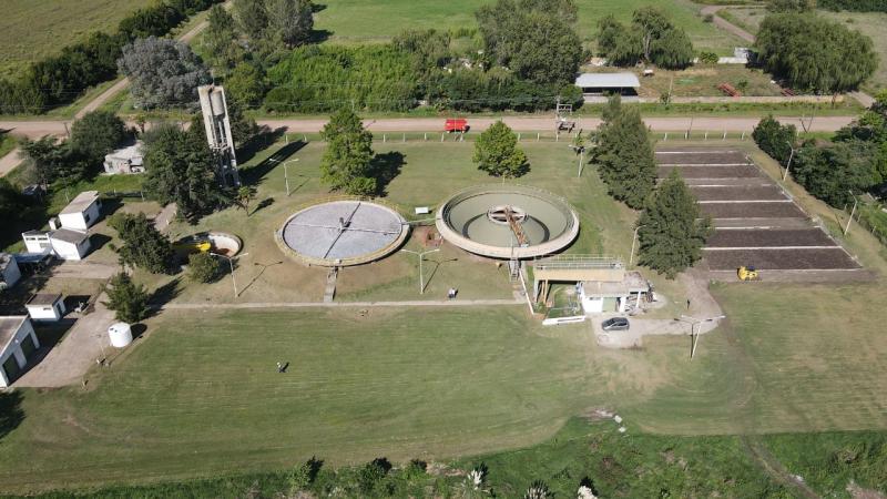 Finalizadas las obras, ya se encuentra en pleno funcionamiento la planta depuradora de líquidos cloacales de Las Flores
