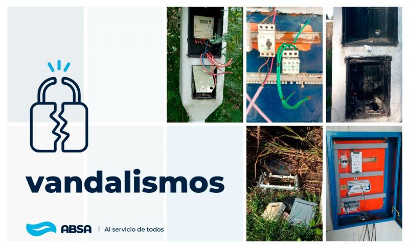Vandalizaciones a los servicios de ABSA: un delito que afecta a miles de vecinos