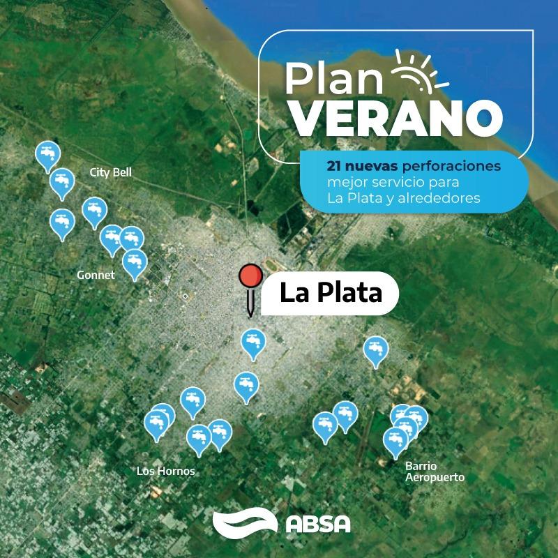 Con una inversión de 289 millones de pesos, avanzan las nuevas perforaciones del Plan Verano en La Plata