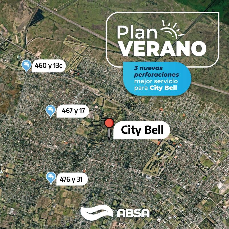 City Bell: con una inversión de 41 millones de pesos, avanzan las nuevas perforaciones del Plan Verano