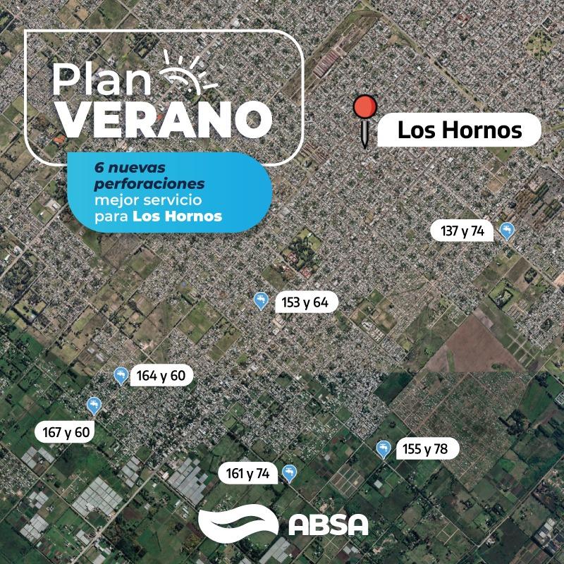 Los Hornos: con una inversión de 82,5 millones de pesos, avanzan las nuevas perforaciones del Plan Verano