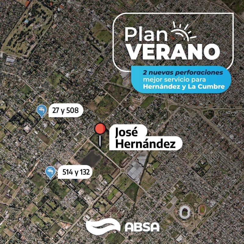 Hernández y La Cumbre: con una inversión de 27,5 millones de pesos, avanzan las nuevas perforaciones del Plan Verano