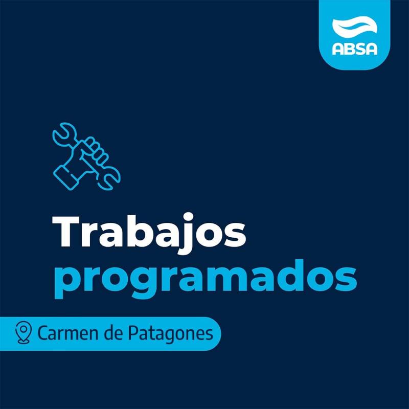 Trabajos programados sobre la red de agua en Patagones