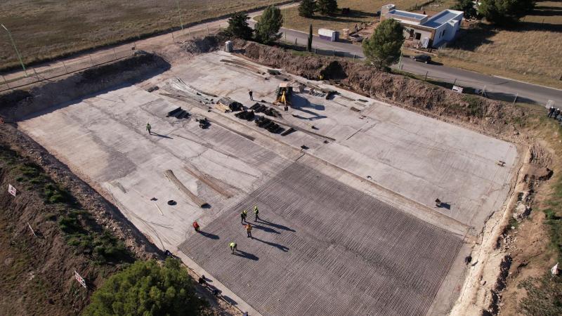 Avanza la construcción de las cisternas de agua en Bahía Blanca