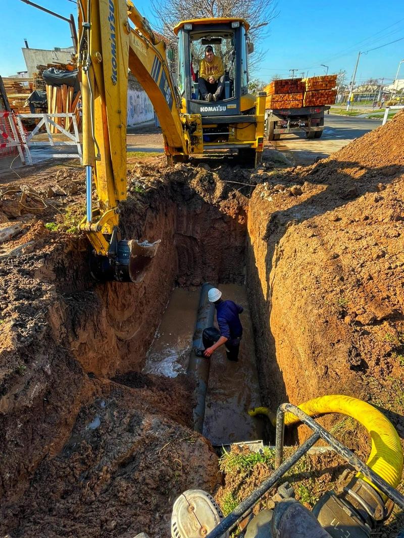 Región Capital: trabajos de reparación sobre la red de agua