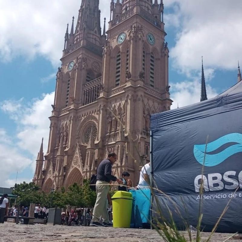 ABSA brindó hidratación en la 122 Peregrinación a Luján