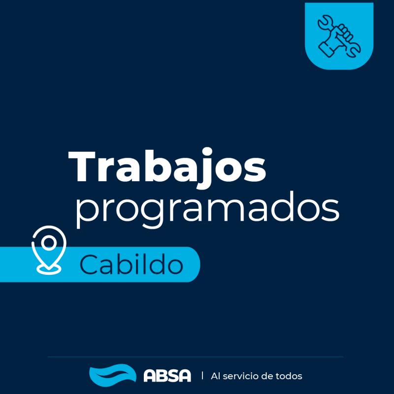 Cabildo: trabajos programados en captación de agua