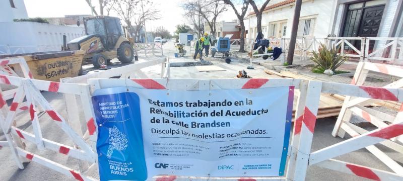 Acueducto de Brandsen: se inició la obra de rehabilitación