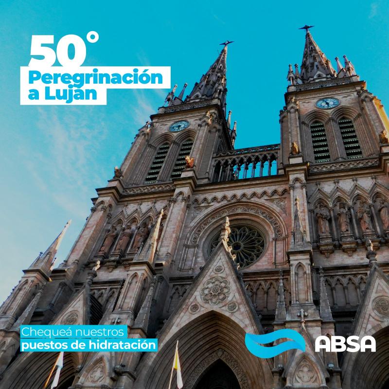 50° Peregrinación Juvenil a Luján: ABSA dispondrá de puestos de hidratación para los fieles