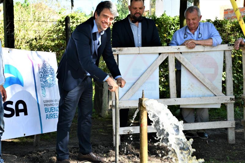 Berisso: autoridades municipales y de ABSA recorrieron obras de mejora en el servicio de agua