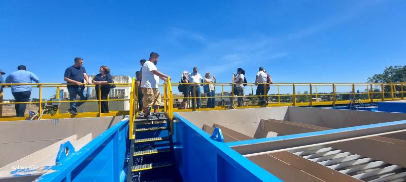 Bahía Blanca: integrantes de La Mesa del Agua recorrieron las obras del nuevo módulo potabilizador