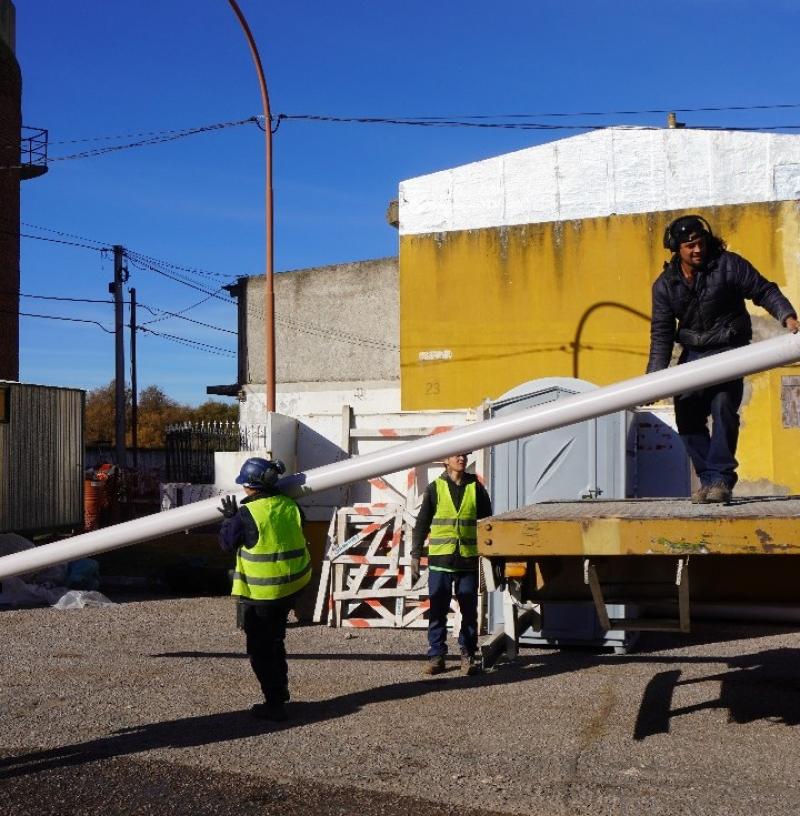 Punta Alta: avanza la segunda etapa de recambio de colectores cloacales