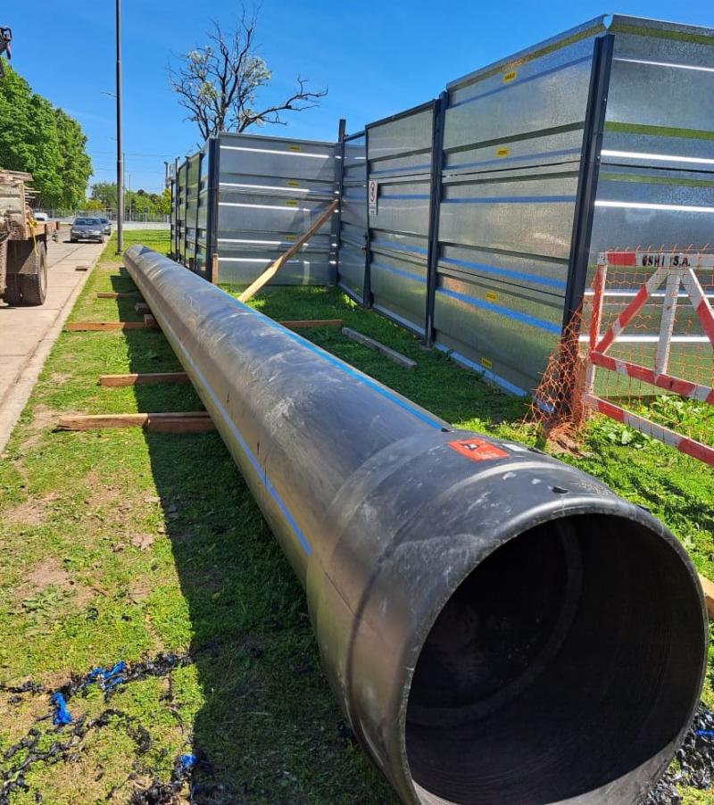 La Plata: trabajos sobre el Acueducto Tolosa