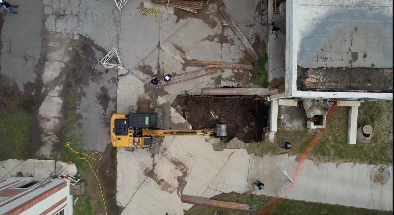 Punta Alta: se inició la reparación del colector cloacal máximo