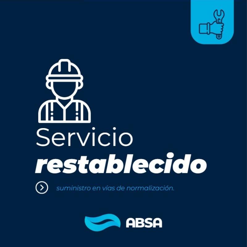 General La Madrid: se recupera el suministro de agua