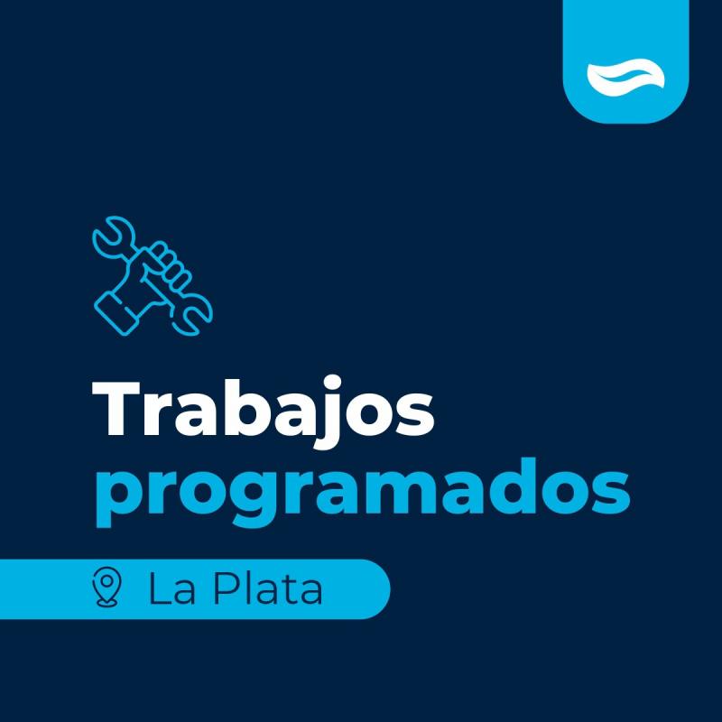 La Plata: trabajos programados en la red de agua
