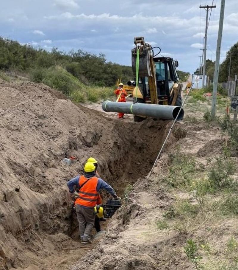 Patagones: se reactivó la obra de la Planta Depuradora de Líquidos Cloacales