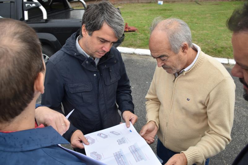 Tapalqué: Obed y Cocconi supervisaron los avances de la construcción de la Planta Potabilizadora de Agua Modular