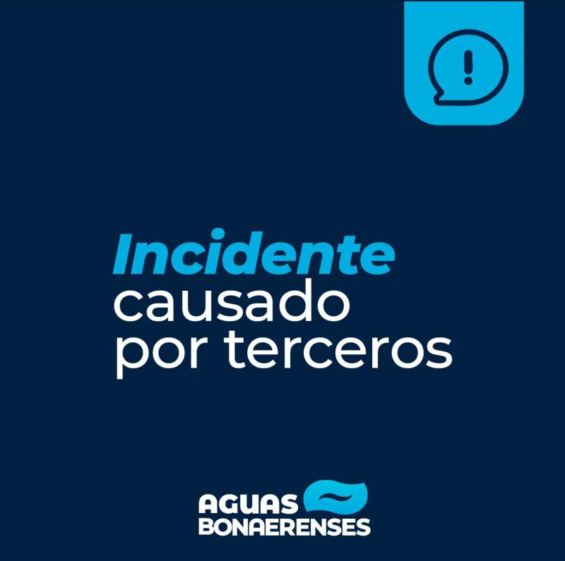 Bahía Blanca: incidente provocado por terceros afecta el suministro de agua