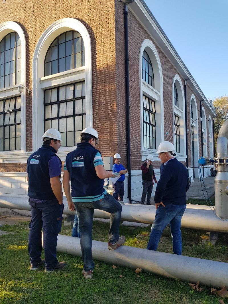 Raffaele Sardella supervisó la obra de la Planta de Osmosis inversa en Chivilcoy