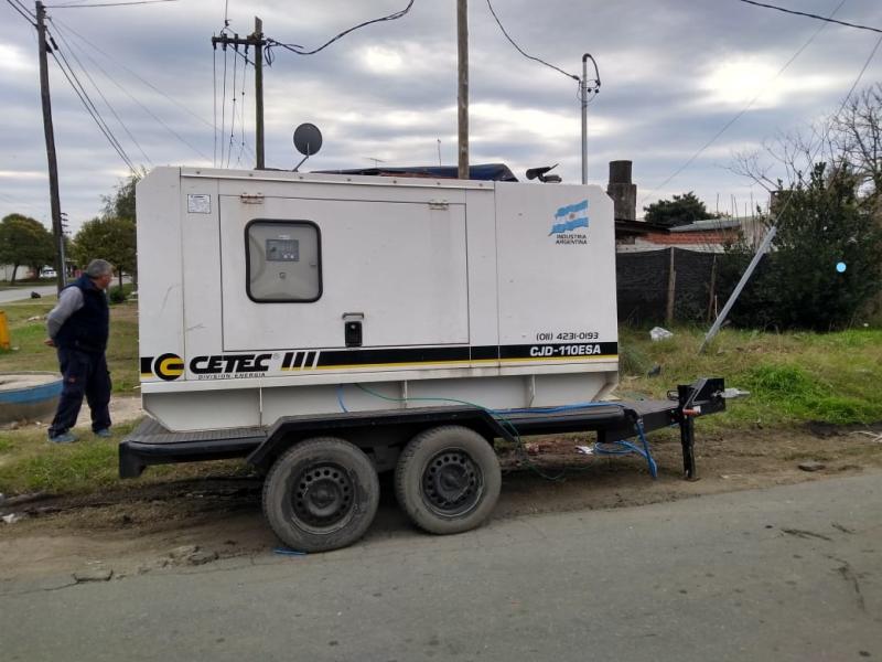 ABSA coloca grupos electrógenos en Los Hornos