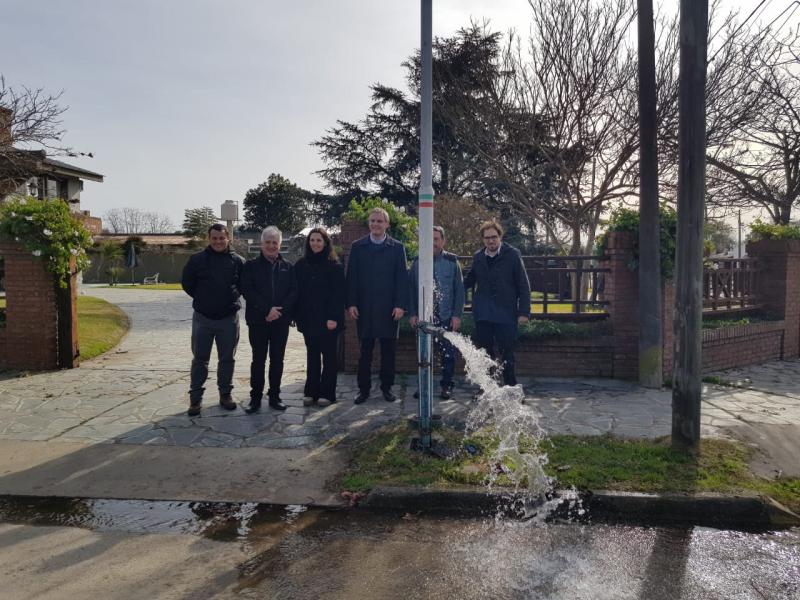 ABSA inauguró junto al municipio obras de agua en la ciudad de Gral Madariaga