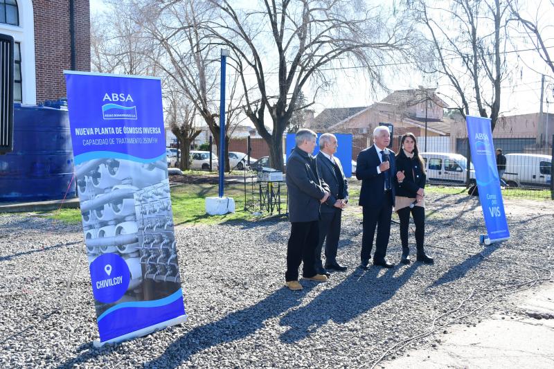 Salvador y Sardella inauguraron la Planta de Ósmosis Inversa en Chivilcoy