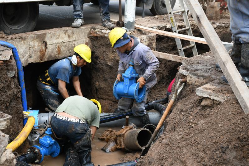 Culminaron los trabajos programados sobre la red de agua en el casco urbano