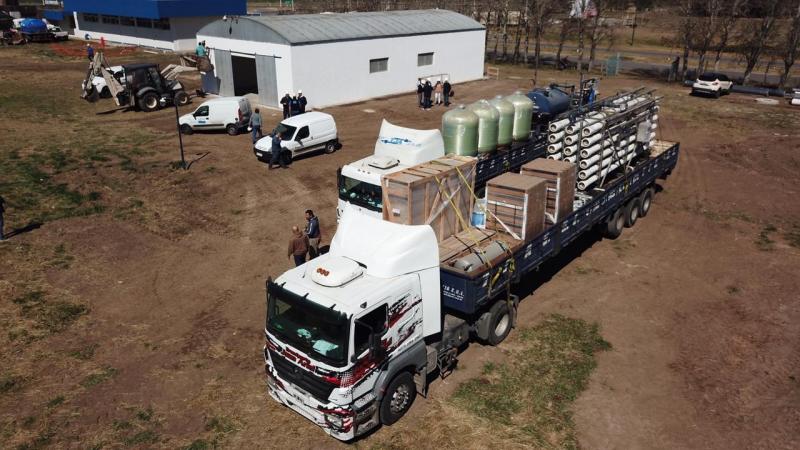 ABSA avanza con la instalación de la nueva Planta de Ósmosis en Pehuajo
