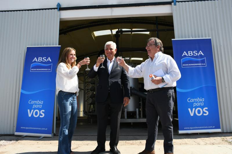 Raffaele Sardella Inauguró la nueva planta de ósmosis Inversa en Pehuajó