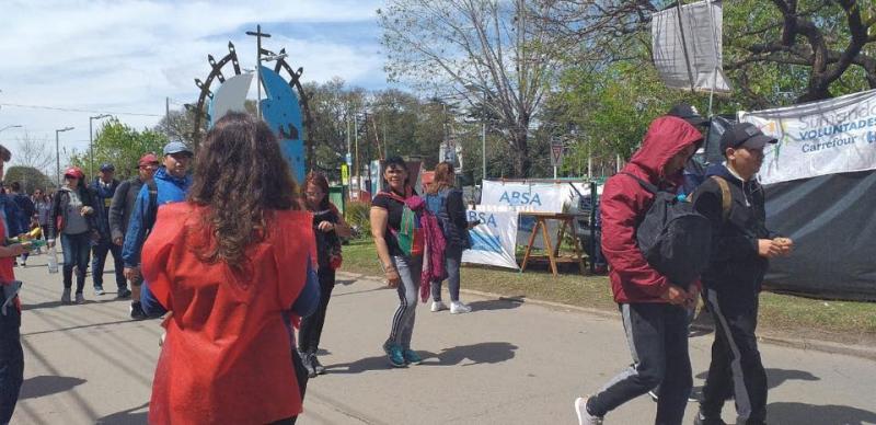 ABSA colaboró con la hidratación en la 45° Peregrinación a Luján