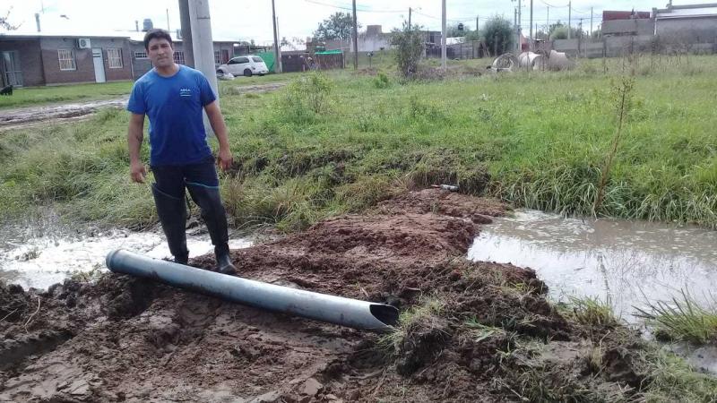 Trabajos de reparación sobre avenida Cruz Marquez