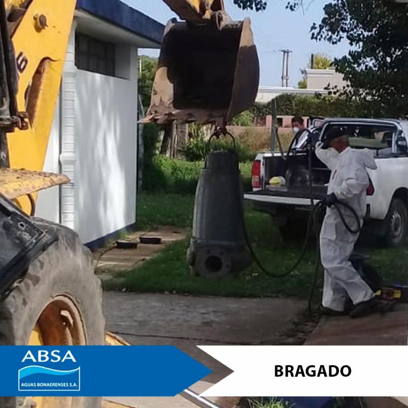 Tareas de optimización en el servicio de ABSA en Bragado