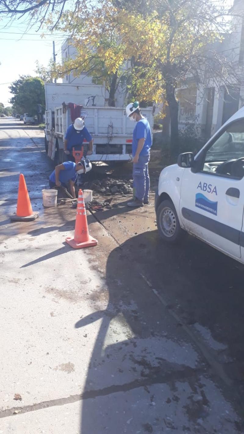 Barrio La Falda: finalizó la reparación